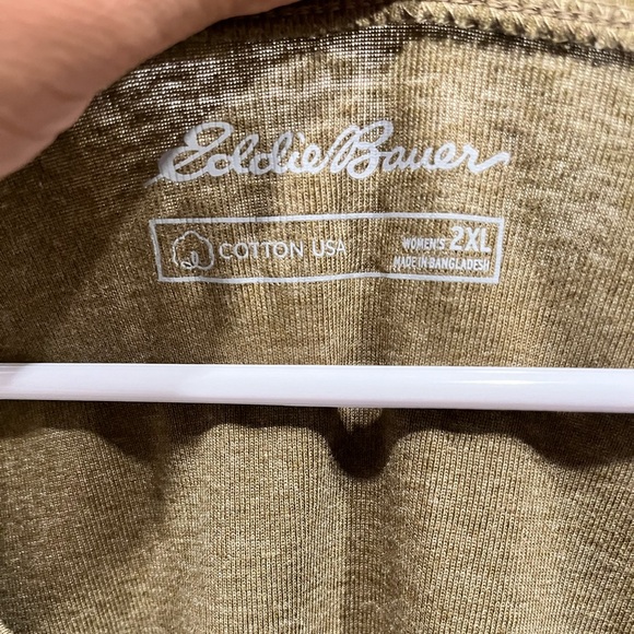 NWT Eddie Bauer Women’s Army Green Shirt Size 2XL - Picture 3 of 7